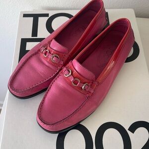 Tod’s Pink Loafers